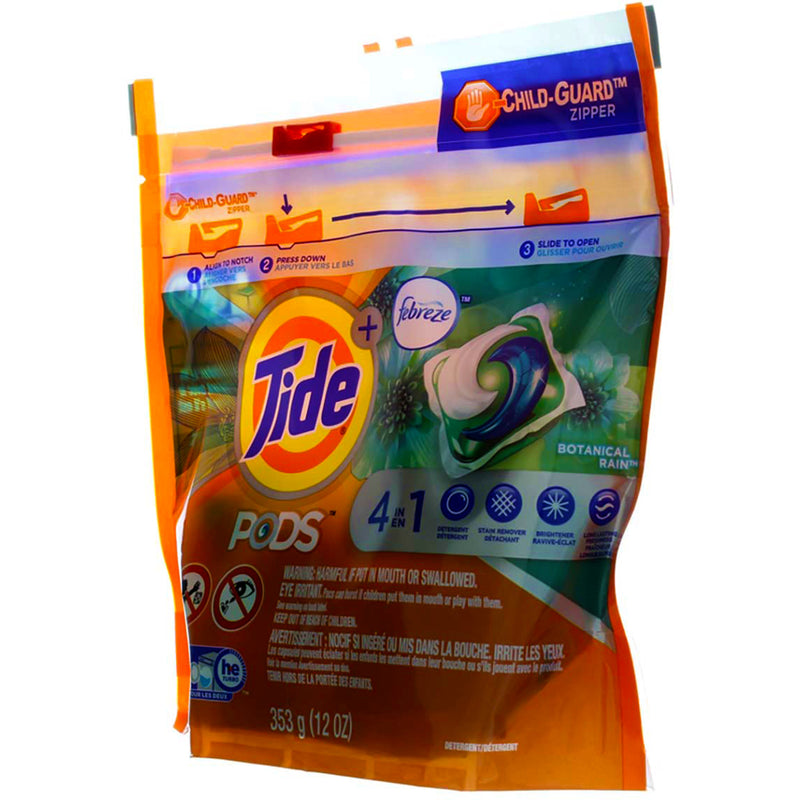Tide Pods High Efficiency Laundry Detergent Pacs, Botanical Rain, 12 oz, 12 Ct