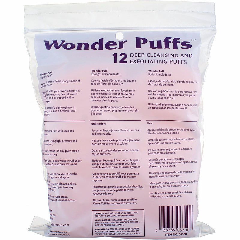 Advanced Enterprises Wonder Puffs Cleaning Sponges, 12 Ct