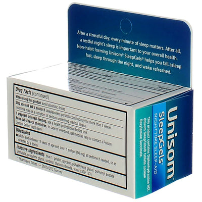 Unisom SleepGels Nighttime Sleep-Aid Softgels, 32 Ct
