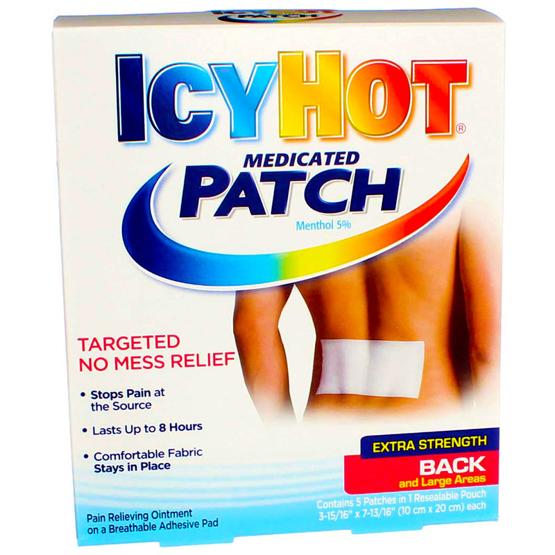 Icy Hot Back & Body Medicated Patch, 5 Ct