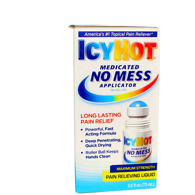Icy Hot No Mess Medicated Pain Relieving Liquid, 2.5 fl oz