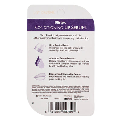 Blistex Conditioning Lip Serum Liquid, 0.3 oz