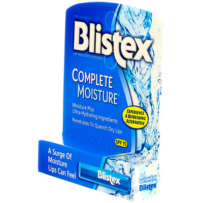 Blistex Complete Moisture Lip Protectant Sunscreen Stick, SPF 15, 0.15 oz