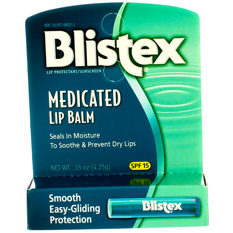Blistex Medicated Lip Balm Stick, Original, SPF 15, 0.15 oz