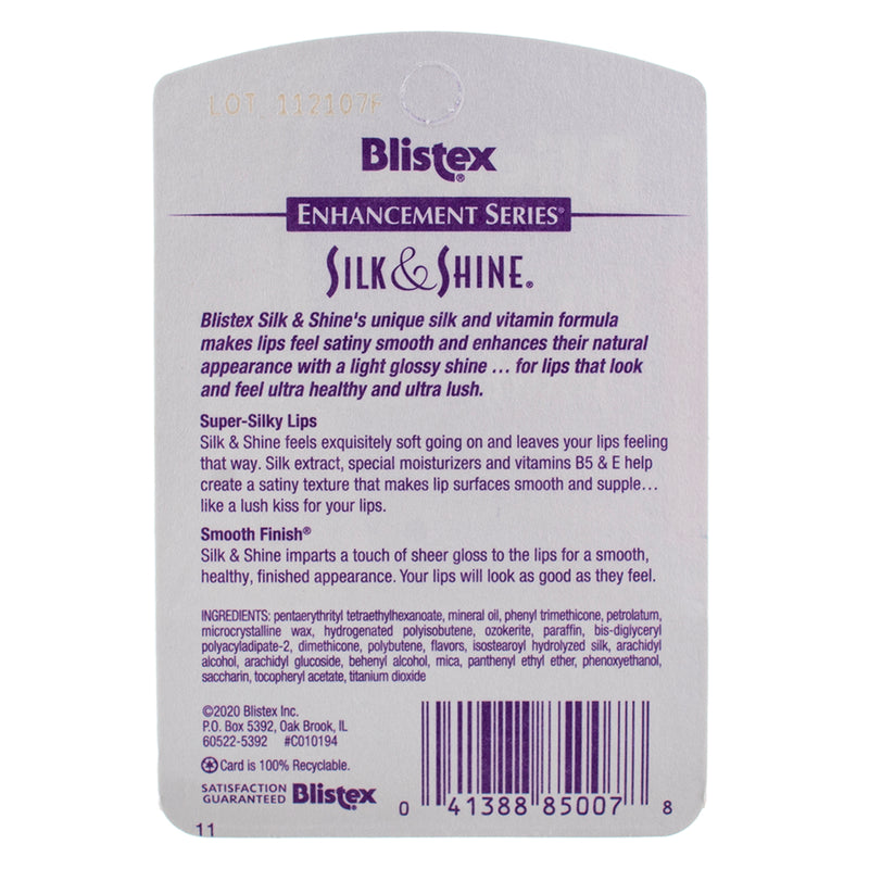 Blistex Silk & Shine Enhancement Series Lip Protectant Stick, 0.13 oz