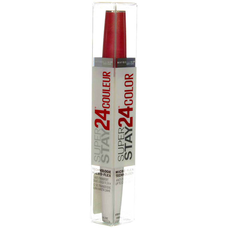 Maybelline Super Stay 24 2-Step Liquid Lipstick, Continous Coral 20, 0.14 fl oz