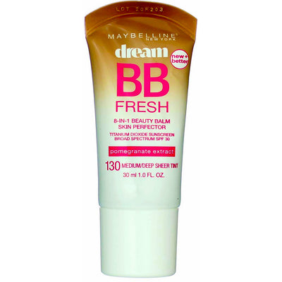 Maybelline Dream Fresh BB Cream, Medium/Deep 130, SPF 30, 1 fl oz