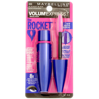 Maybelline Volum' Express The Rocket Washable Mascara, Blackest Black 400, 0.3 fl oz