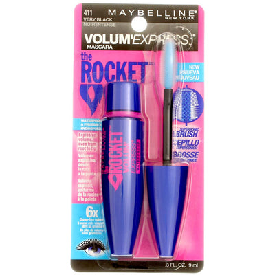 Maybelline Volum' Express The Rocket Waterproof Mascara, Very Black 411, 0.3 fl oz