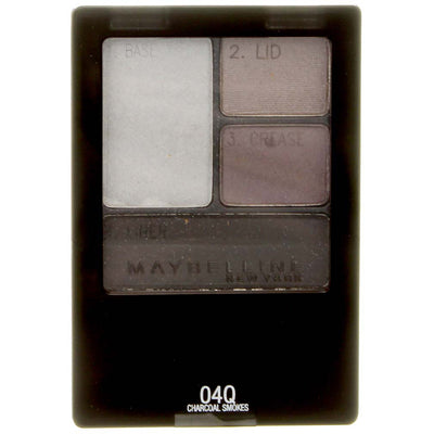 Maybelline Expert Wear Eyeshadow Quads, Charcoal Smokes 04Q, 0.17 oz