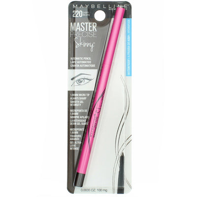 Maybelline Master Precise Skinny Eyeliner Pencil, Sharp Brown 220, Waterproof, 0.0035 oz
