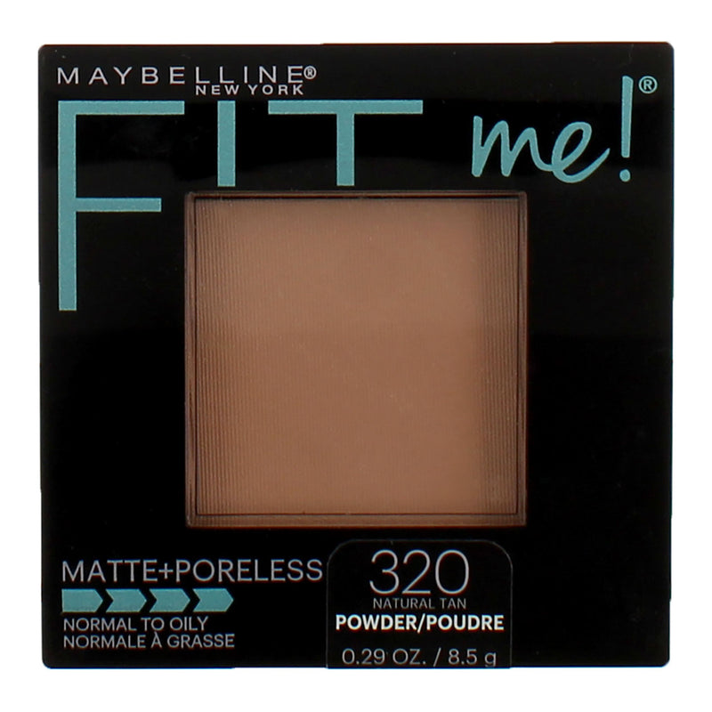 Maybelline Fit Me Matte + Poreless Pressed Powder, Natural Tan 320, 0.29 oz