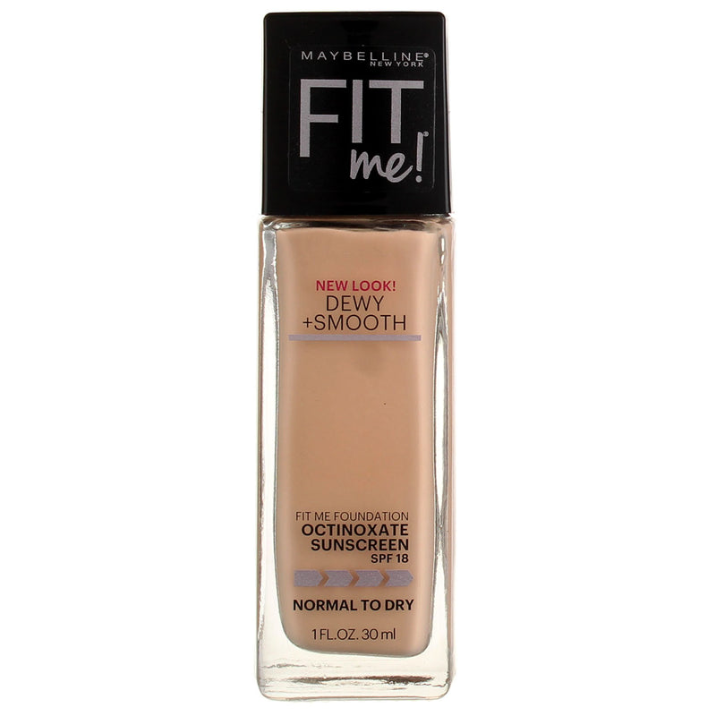Maybelline Fit Me New Look Foundation, Fair Ivory 105, SPF 18, 1 fl oz