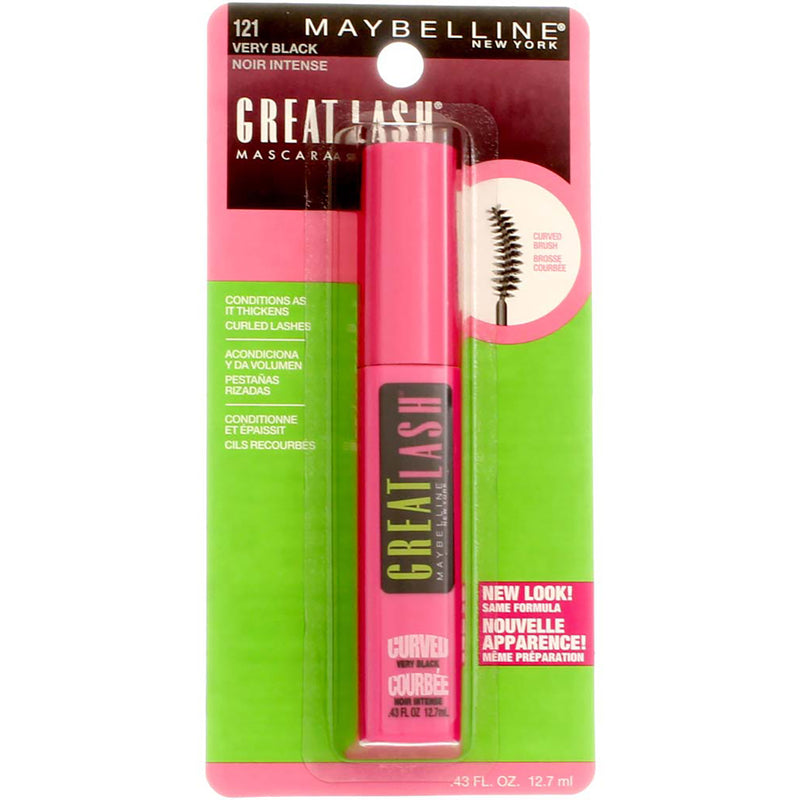 Maybelline New York Makeup Great Lash Washable Mascara, Brownish Black Volumizing Mascara, 0.43 fl oz