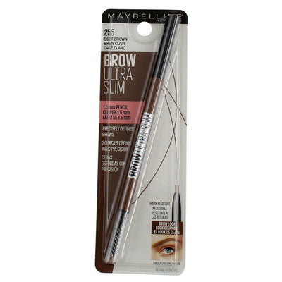 Maybelline Brow Ultra Slim Eyebrow Definer Pencil, Soft Brown 255, 0.003 oz