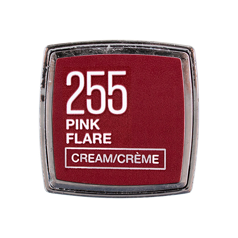 Maybelline Color Sensational Lipstick Cream, PINK FLARE, 255, 0.15 oz