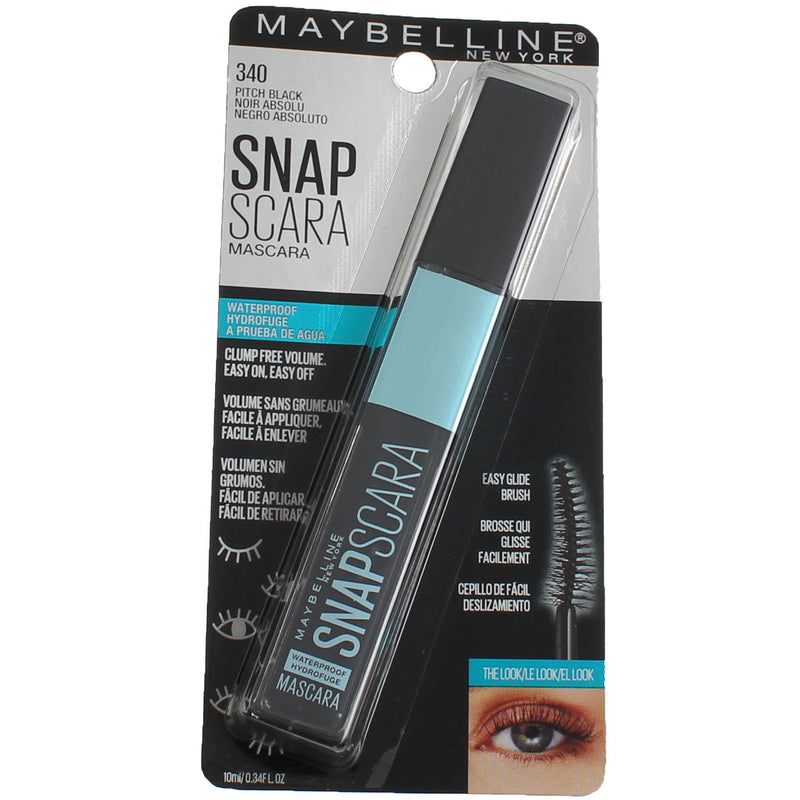 Maybelline Snapscara Mascara, Pitch Black 340, 0.34 fl oz