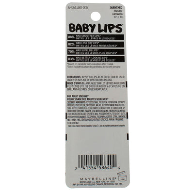 Maybelline Baby Lips Moisturizing Lip Balm, Quenched