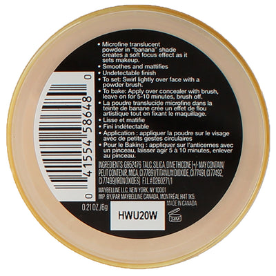 Maybelline New York Translucent Setting Powder, 0.21 oz