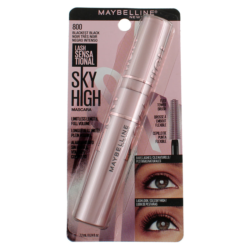 Maybelline New York Lash Sensational Mascara, Blackest Black, 0.32 fl oz