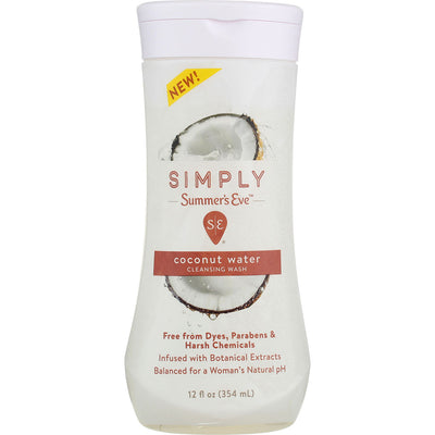 Summer's Eve Simply Cleansing Wash, Coconut Water, 12 fl oz