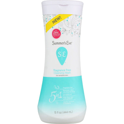 Summers Eve Cleansing Wash, Fragrance-Free, 15 Ounce (444ml) (Pack of 1)