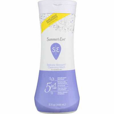 Summer's Eve Sensitive Skin Cleansing Wash, Delicate Blossom, 15 fl oz