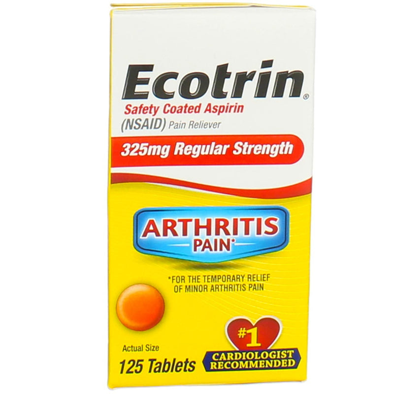 Ecotrin 325 mg Regular Strength Tablets 125 ea Pack of 2