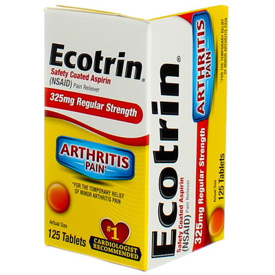 Ecotrin 325 mg Regular Strength Tablets 125 ea Pack of 2