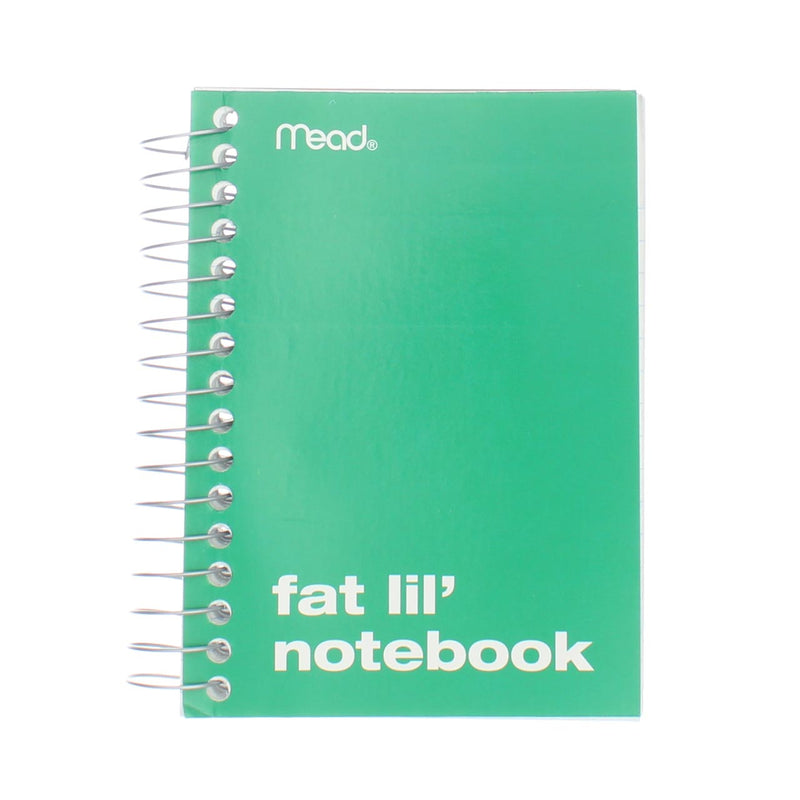 Mead Fat Lil Wirebound Notebook, College Ruled, 200 Sheets