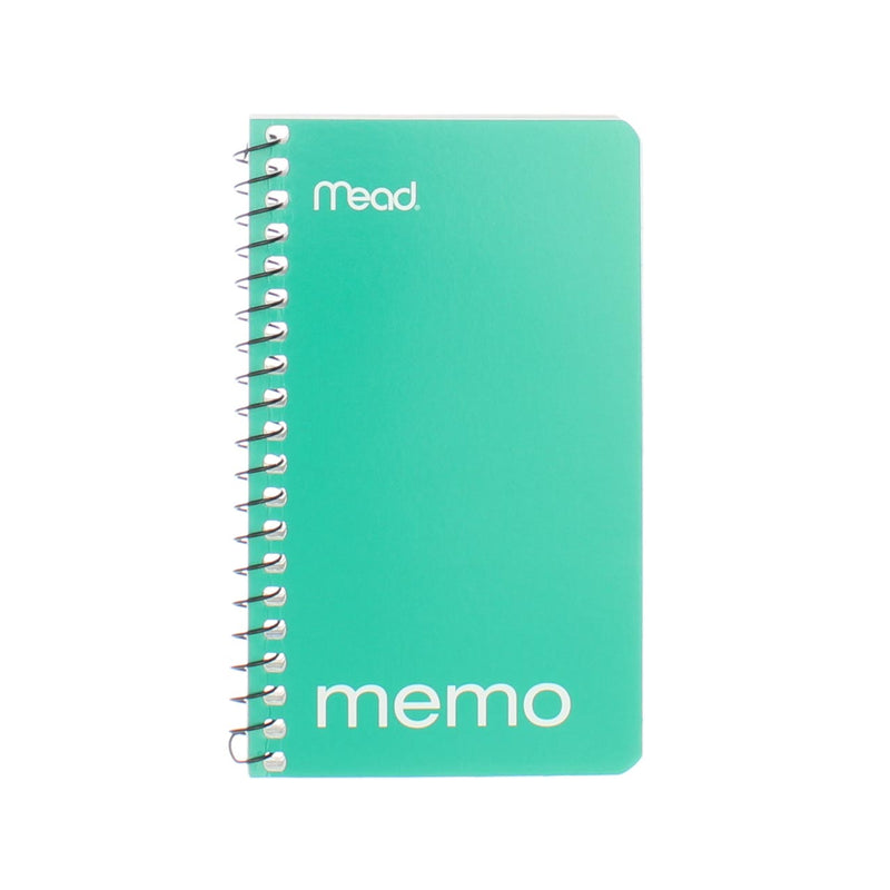 Mead Wirebound Memo Memo Book, College Ruled, 60 Sheets, 5in X 3in