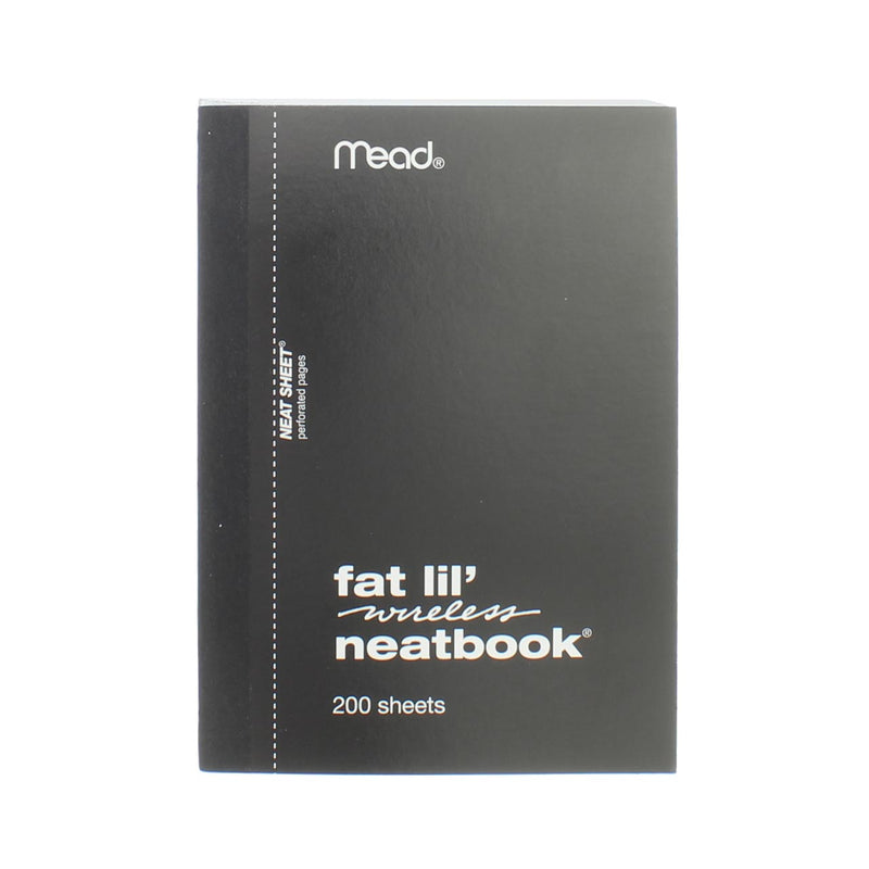 Mead Fat Lil Wireless Neatbook Notebook, College Ruled, 200 Sheets