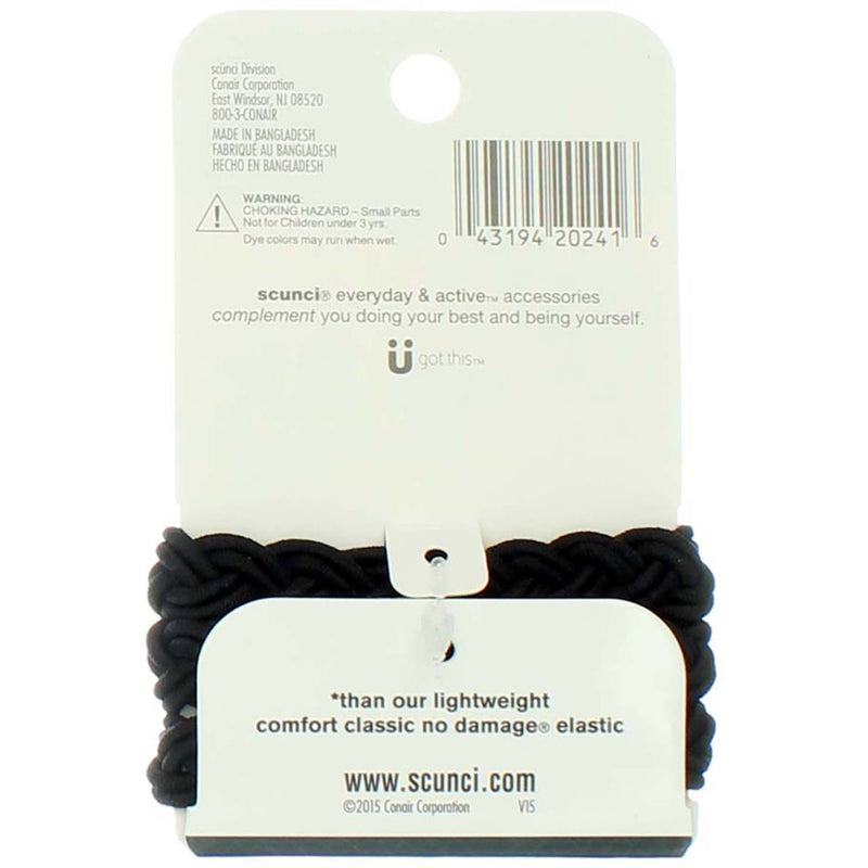 Scunci Everyday & Active 3x Stronger Hair Ties, 3 Ct