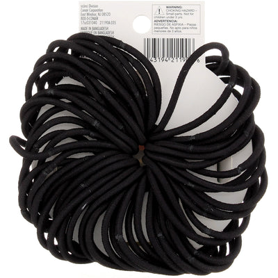 Scunci No Damage Value Pack Hair Elastics, Black, 60 Ct
