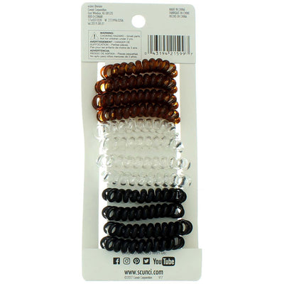 Scunci Dent-Free Hold Dent-Free Hold Hair Ties, 12 Ct