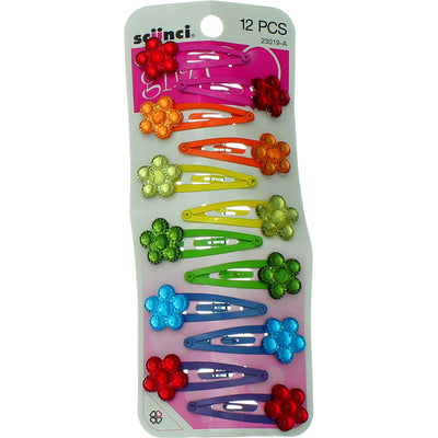 Scunci With love Snap Clips, 12 Ct