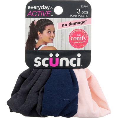 Scunci Everyday & Active Everyday & Active Ponytailers, 3 Ct