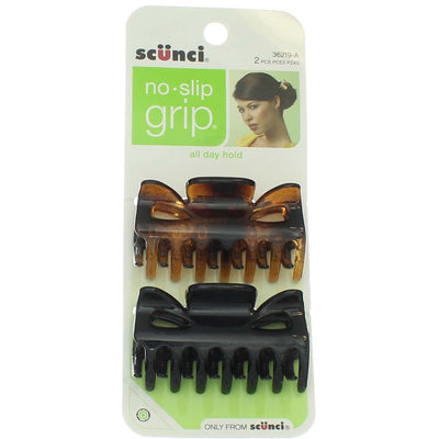 Scunci No Slip Grip Hair Clip, 2 Ct