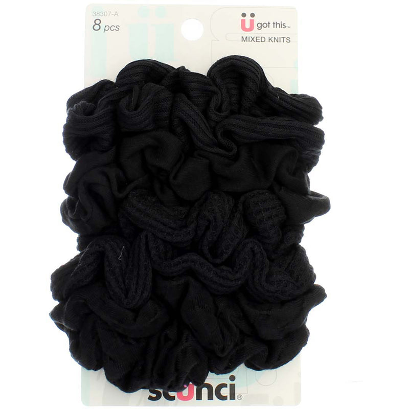 Scunci Beauty Scrunchies Hair Scrunchies, 8 Ct