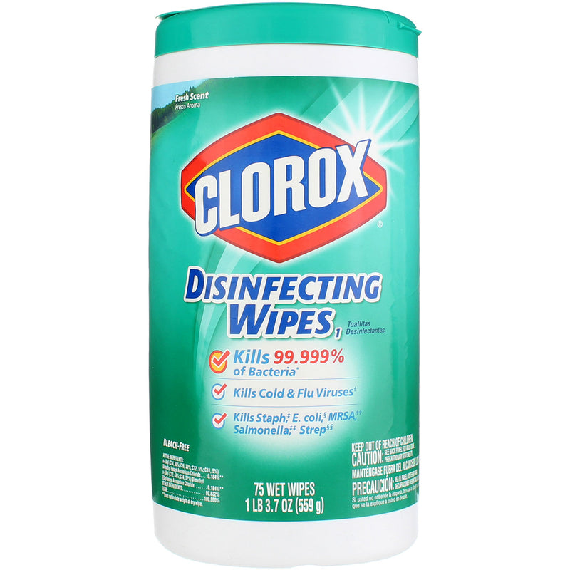 Clorox Disinfecting Wipes, Fresh Scent, 75 Ct