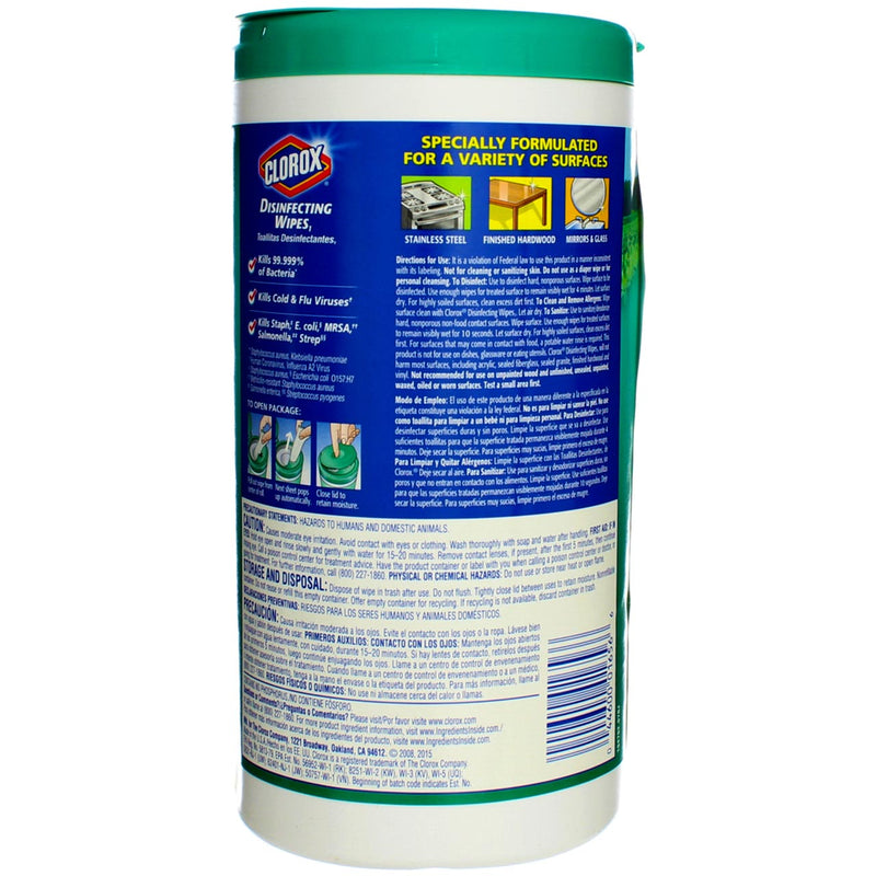 Clorox Disinfecting Wipes, Fresh Scent, 75 Ct