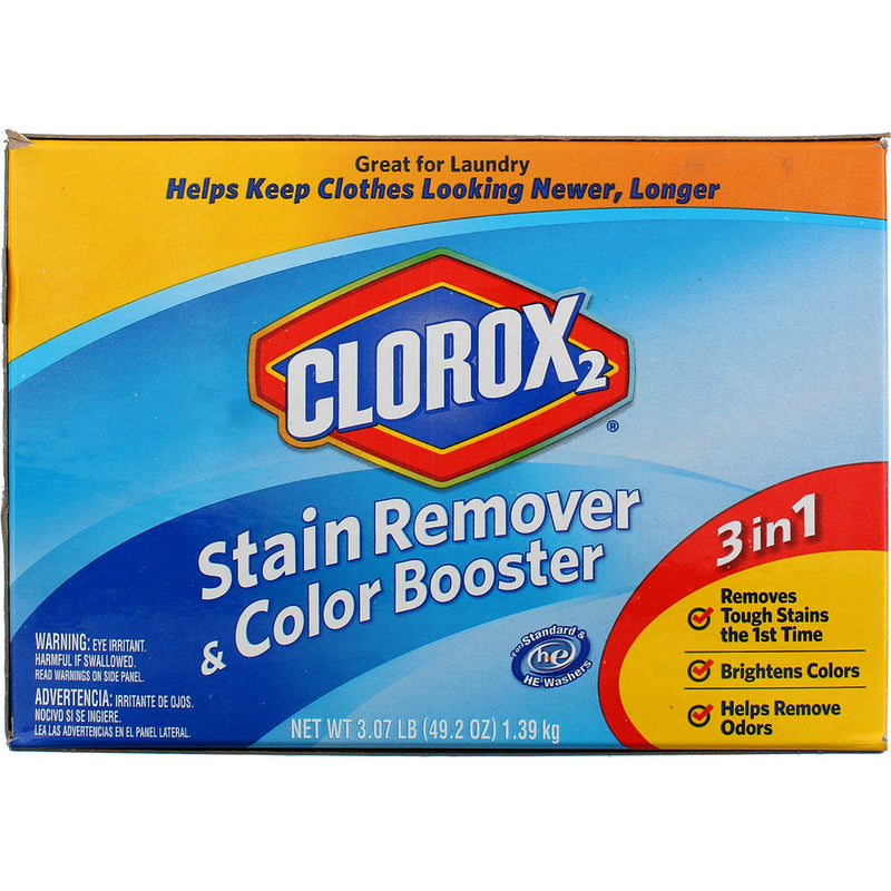 Clorox 2 Laundry Stain Remover and Color Booster Powder, 49.2 Ounces