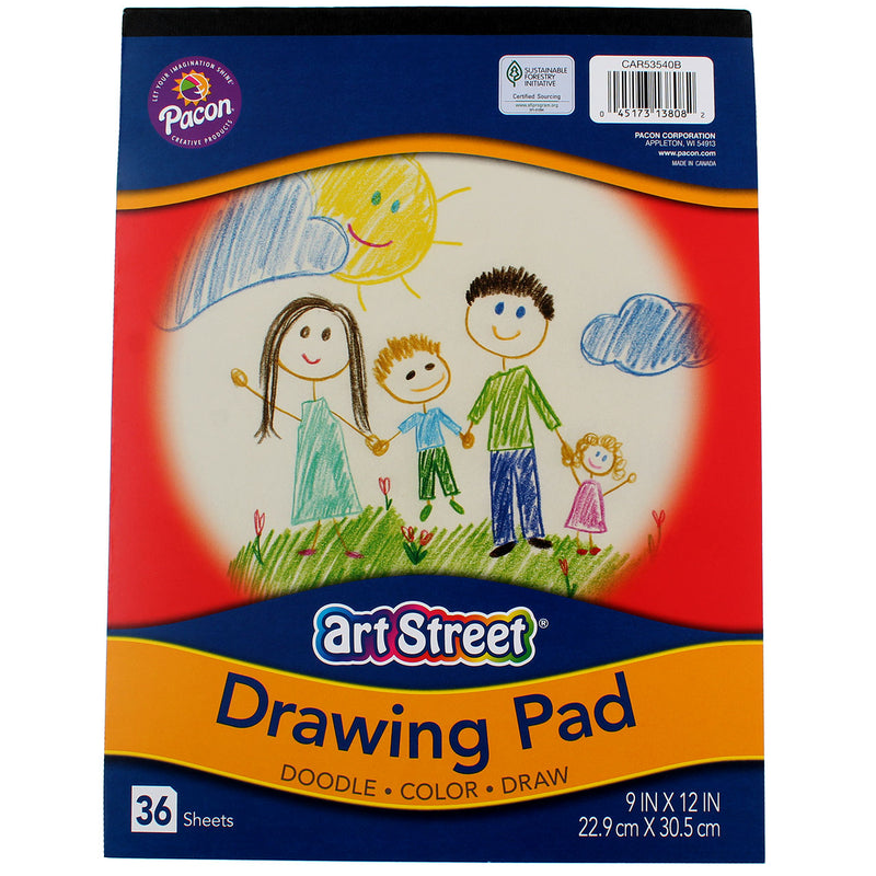 Pacon Art Street Drawing Drawing Pad, 36 Ct