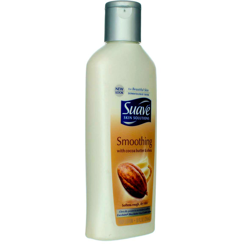 Suave Skin Solutions Smoothing Body Lotion Cocoa Butter & Shea, 10 fl oz