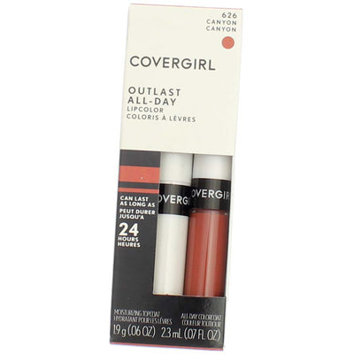 CoverGirl Outlast All-Day Lip Color, Canyon, 0.07 fl oz, 2 Ct