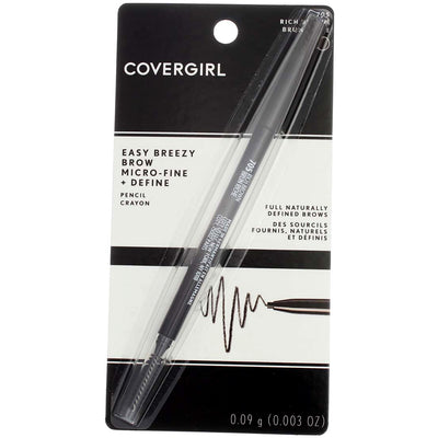 CoverGirl Eyebrow Pencil, Rich Brown, 0.003 oz