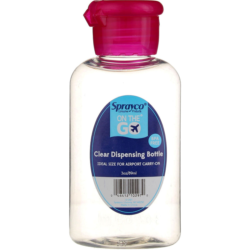 Sprayco On The Go Travel Dispensing Bottle, 3 oz