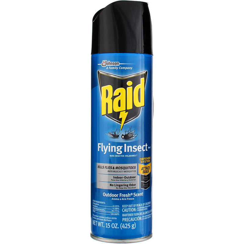 Raid Flying Insect Killer Aerosol Outdoor Fresh, 15 oz