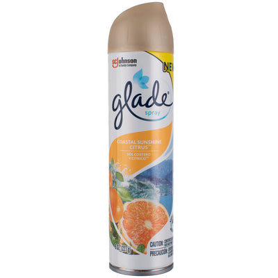 Glade Aerosol Spray, Glade Air Freshener, Coastal Sunshine Citrus‚Ñ¢, 8 oz.