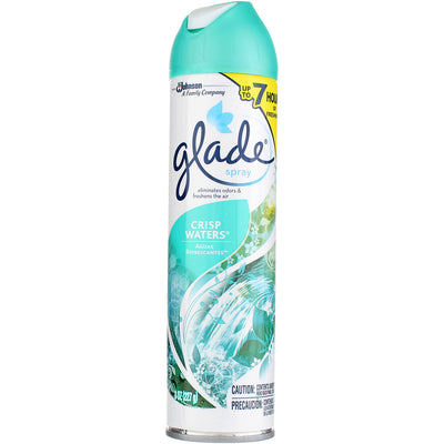 Glade Spray Aerosol, Crisp Waters, 8 oz